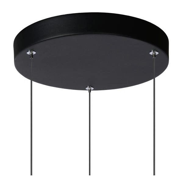 Lucide TUBULE - Hanglamp - Ø 26 cm - LED - 3x7W 2700K - Zwart - detail 1